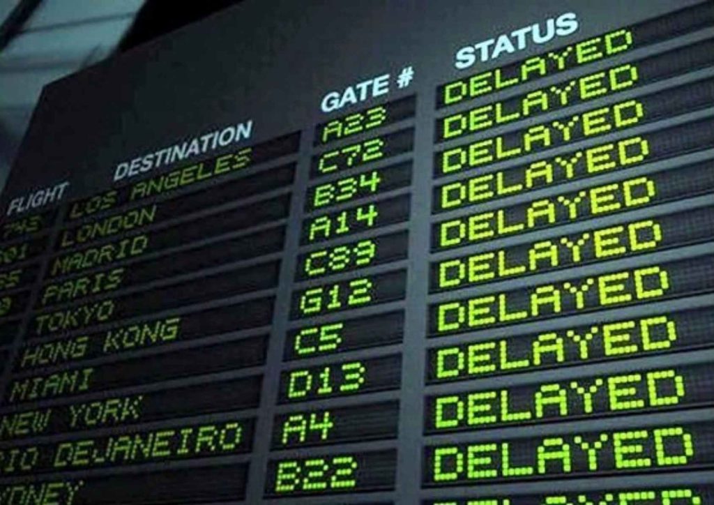 pesawat delay